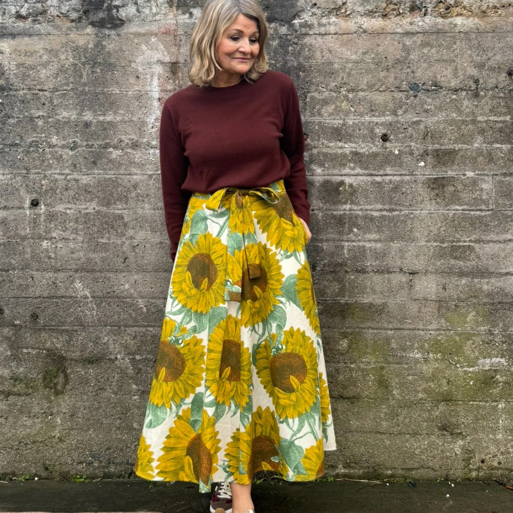 Emilia kjol i Lisa Bengtssons tyg Sunday - Bild 9