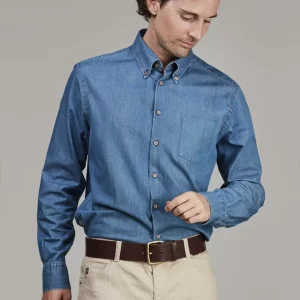 Hansen & Jacob Skjorta Indigo Classic