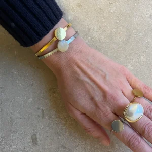 JUSTERBAR RING I GULD – KNAPPFOT 50.03