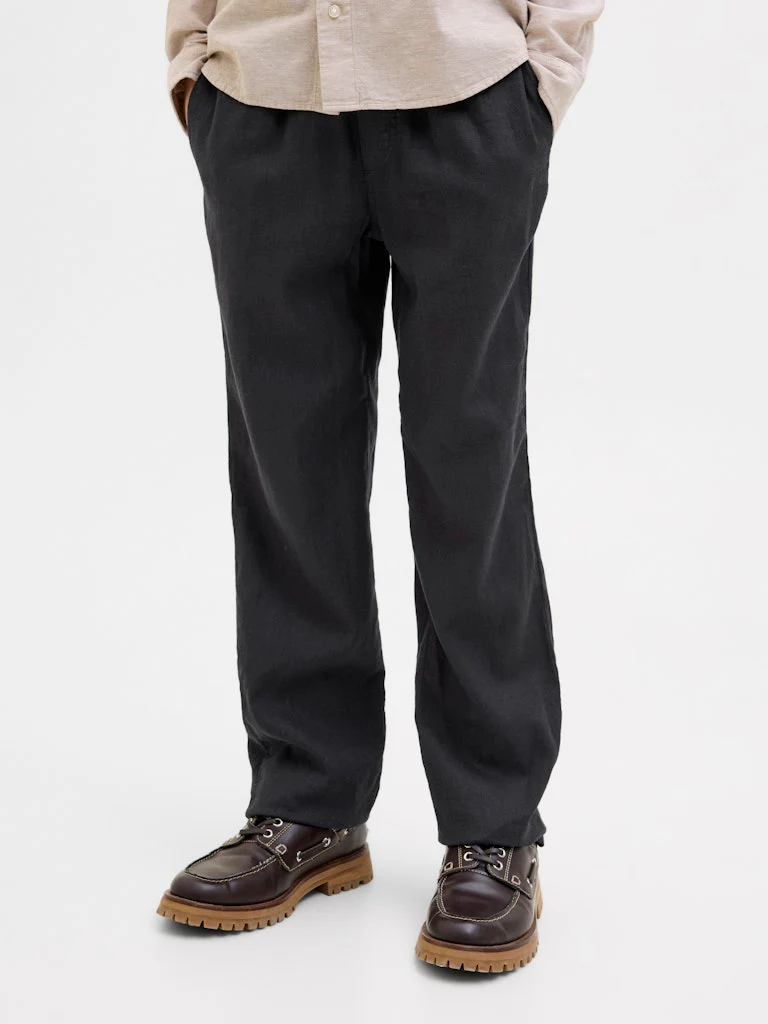 Svarta LinneByxor - Bild 3