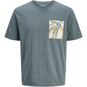 T-shirt med mönstad ficka