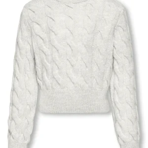 Stickad tröja - flätstickad