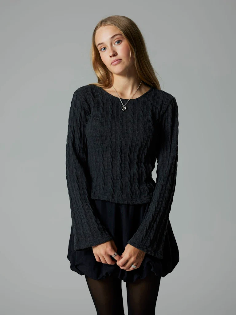 Svart Ballong Kjol - Bild 6