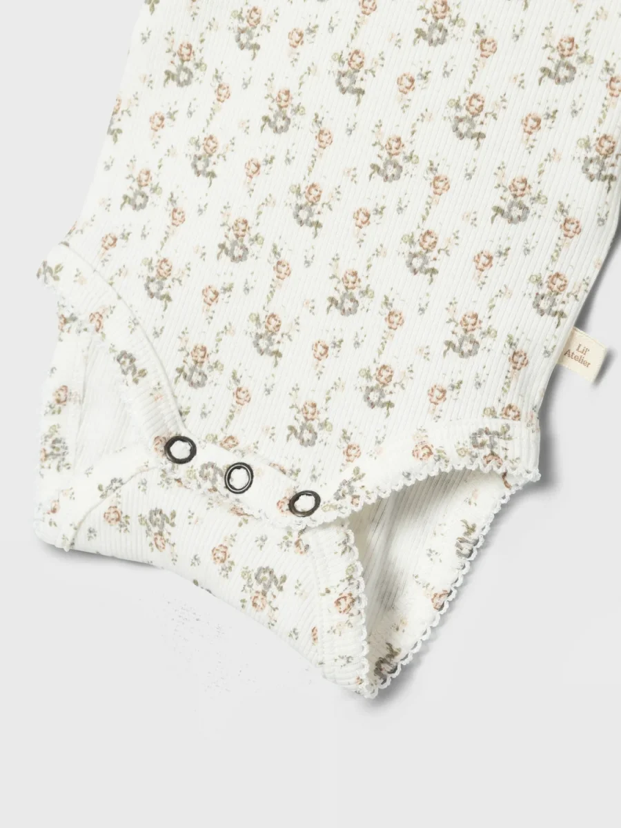 Blommig Baby Body - Bild 5