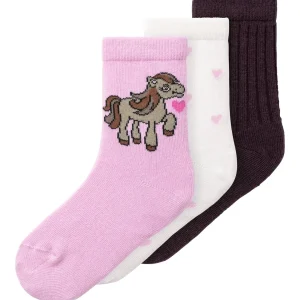 3-Pack Strumpor Häst Hjärtan