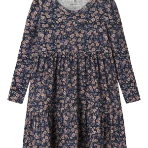 Blommig Långärmad Klänning