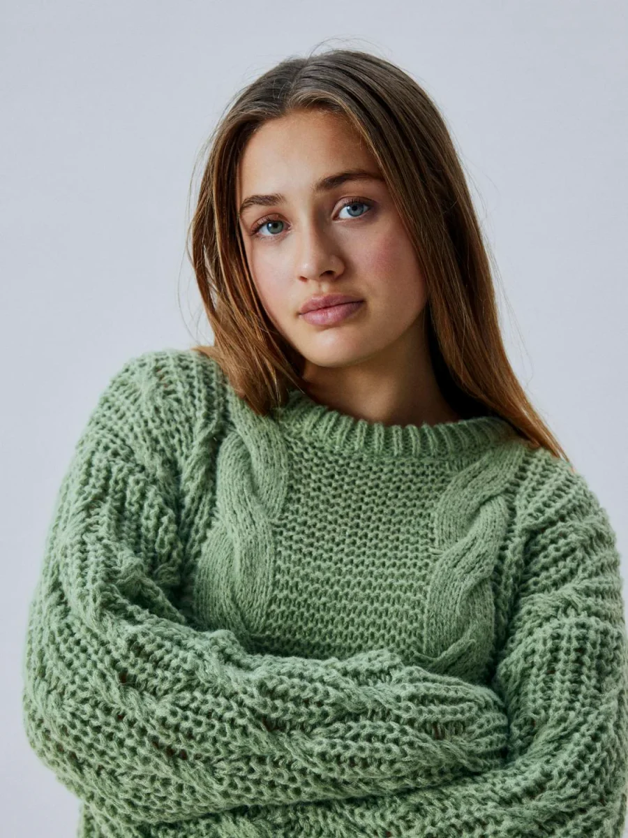 Stickad Grön Tröja - Bild 6