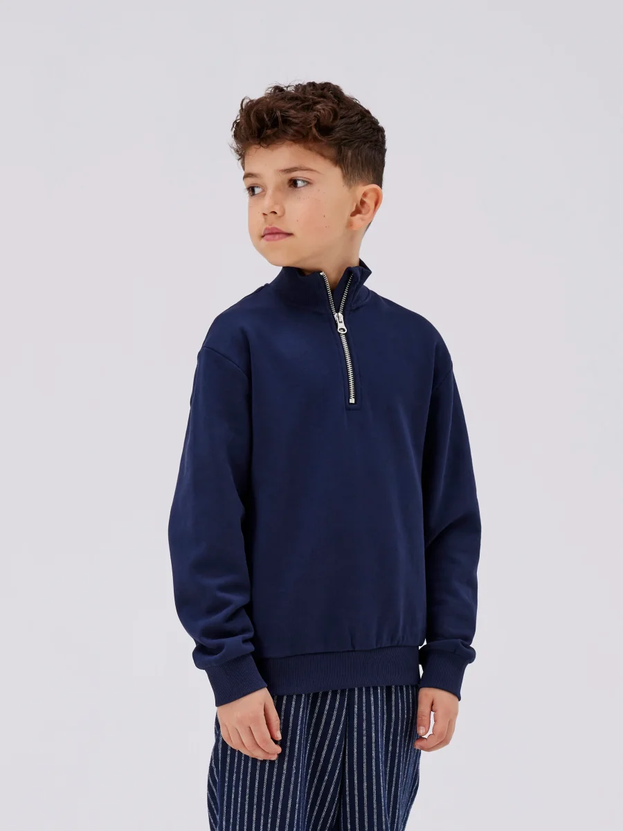 Zip Tröja Sweatshirt - Bild 3