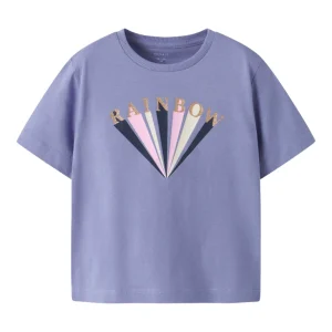 T-shirt med glitterdetaljer