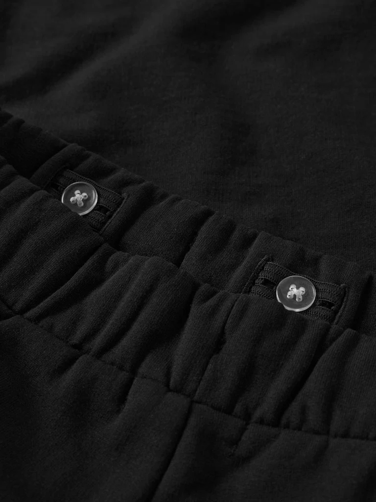 Svart Sweat Byxa Wide - Bild 4