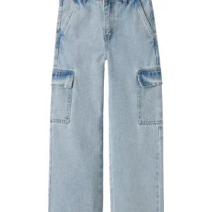 Ljusblå Cargo Jeans
