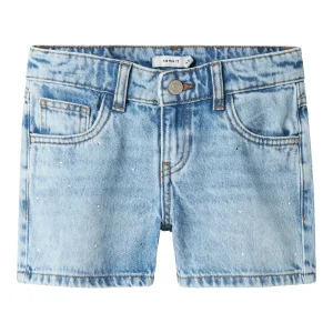 Jeans Shorts med strass stenar