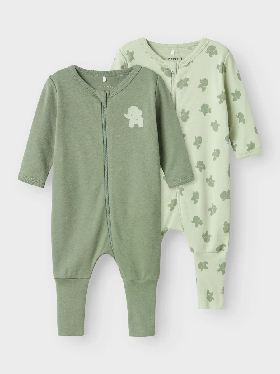 2-pack pyjamas grön Elefanter - Bild 5