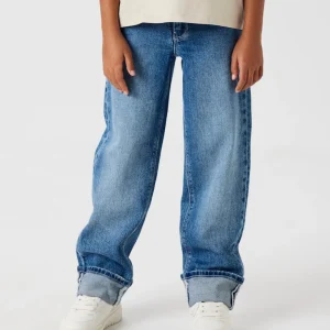 Blå Straight Jeans