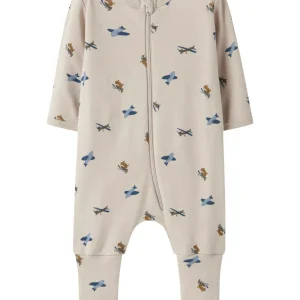 Flygplan pyjamas med vikmudd, fot/utan fot