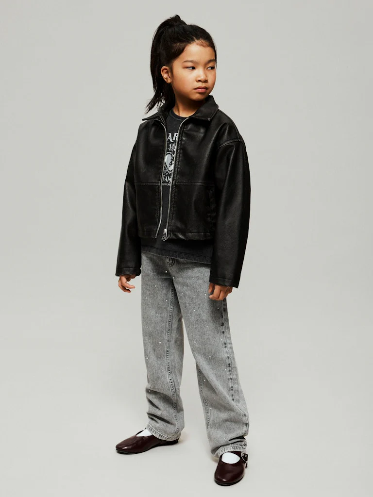 Jeans med strass Rak Modell - Bild 7