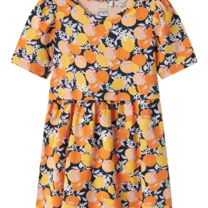 Kortärmad Klänning med Citroner