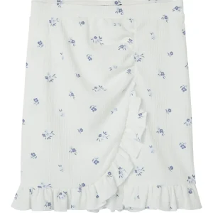 Volang kjol med små blommor