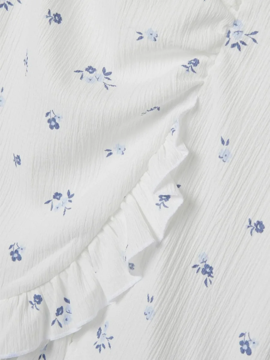 Volang kjol med små blommor - Bild 5