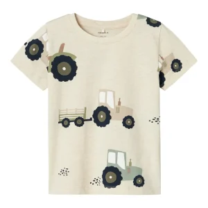 Kortärmad tröja med traktorer
