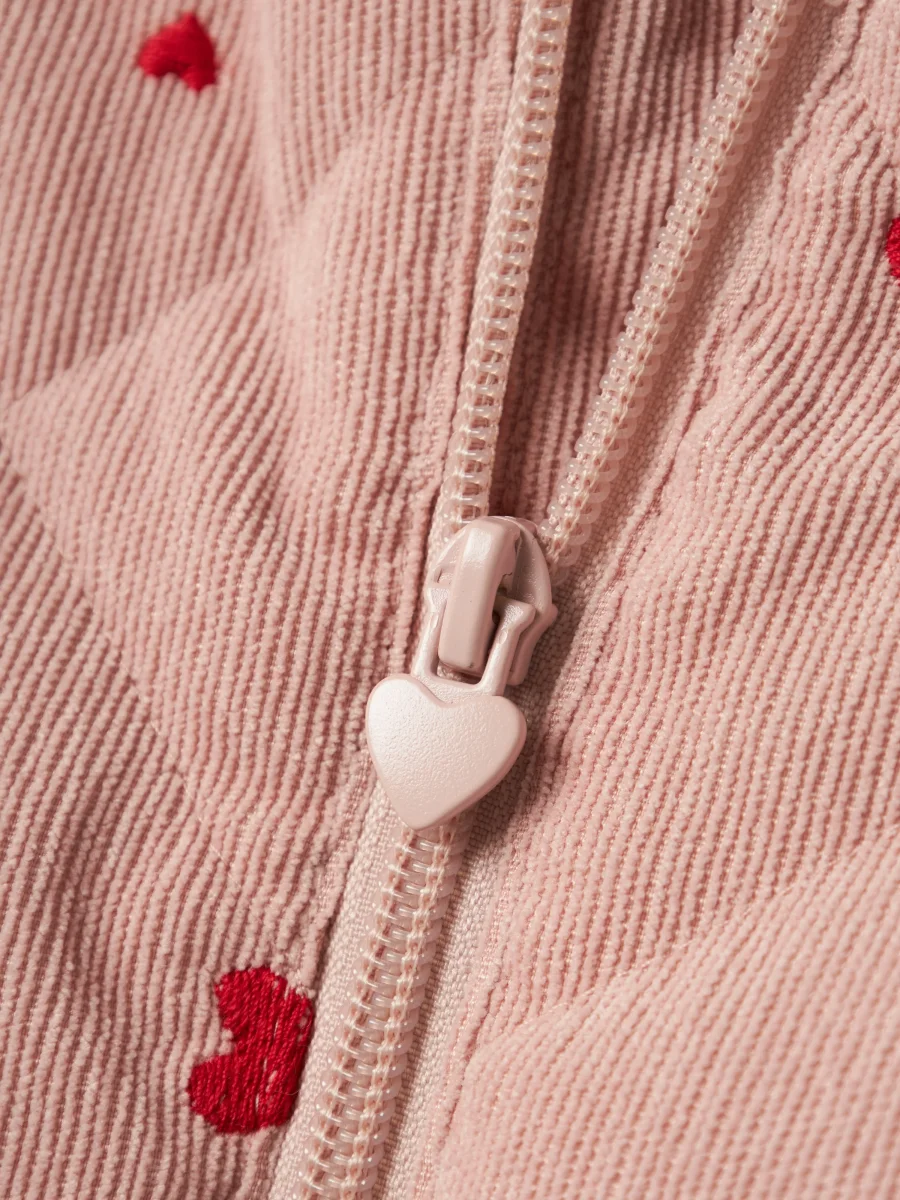 Hjärtan Quiltad Jacka - Bild 5