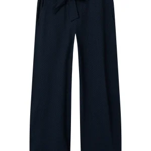 Vid blå Byxa med Knyte