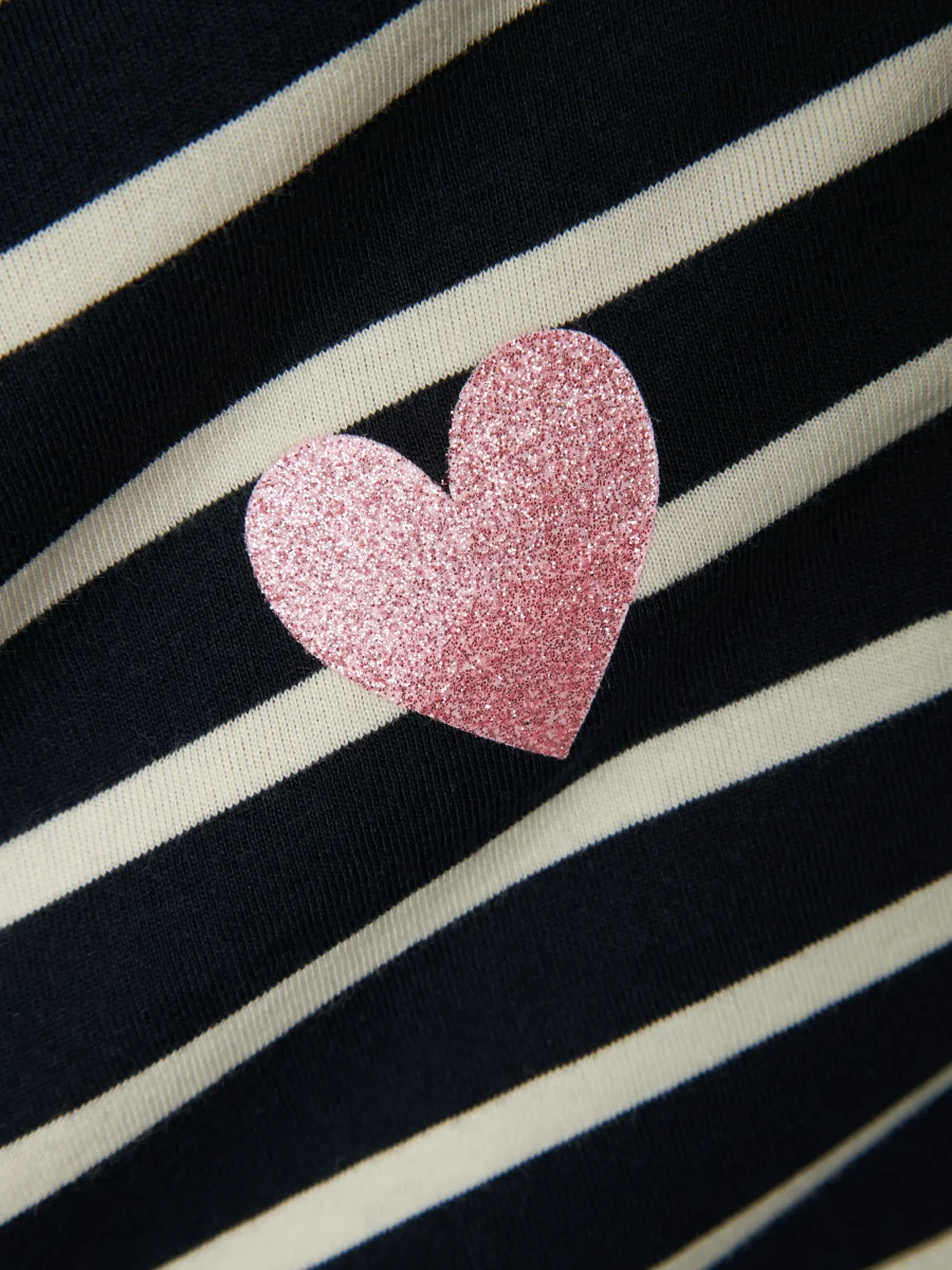 Blå Randig Tröja m. Hjärta - Bild 5