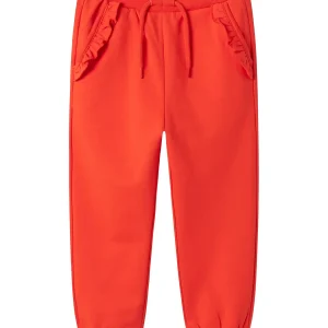 Joggers Mysbyxa röd med volang på fickan