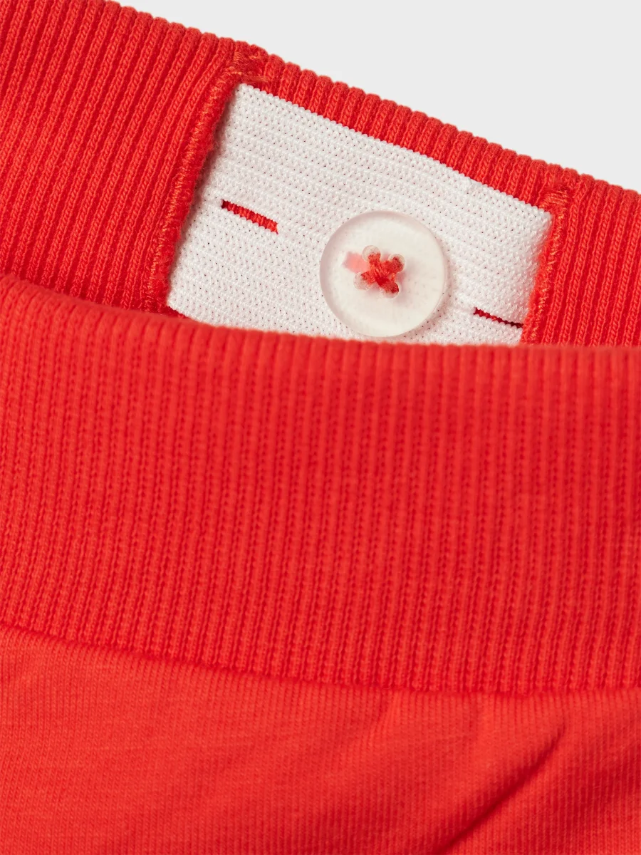 Joggers Mysbyxa röd med volang på fickan - Bild 5