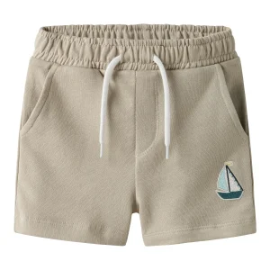 Beige Sweat Shorts