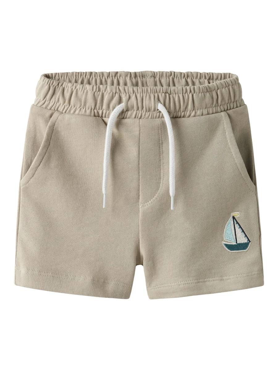 Beige Sweat Shorts