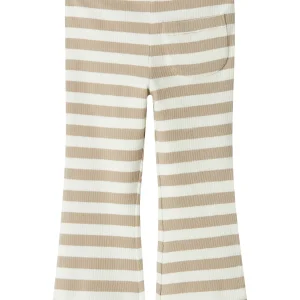 Randig Beige Bootcut Byxa