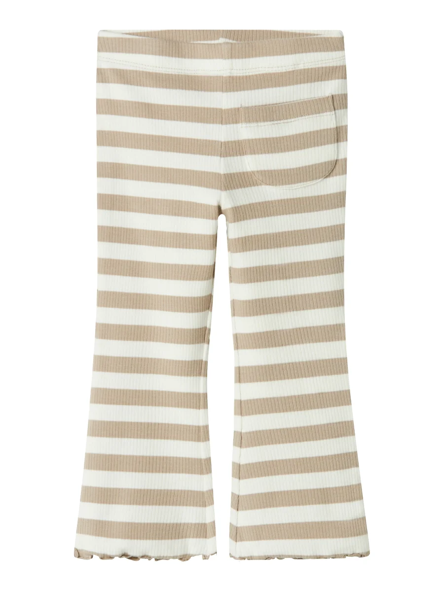 Randig Beige Bootcut Byxa - Bild 2