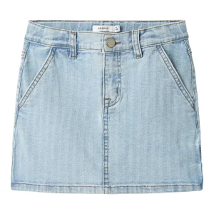 Ljusblå Kort JeansKjol