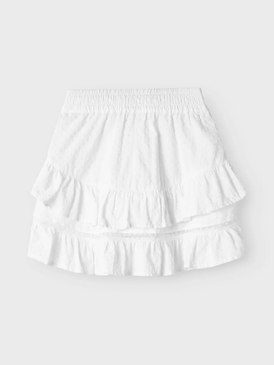 Vit Volang Kjol - Bild 6