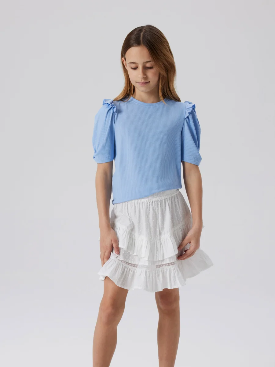 Vit Volang Kjol - Bild 5