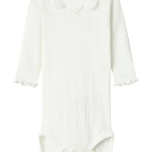 Ribbad Body med Krage