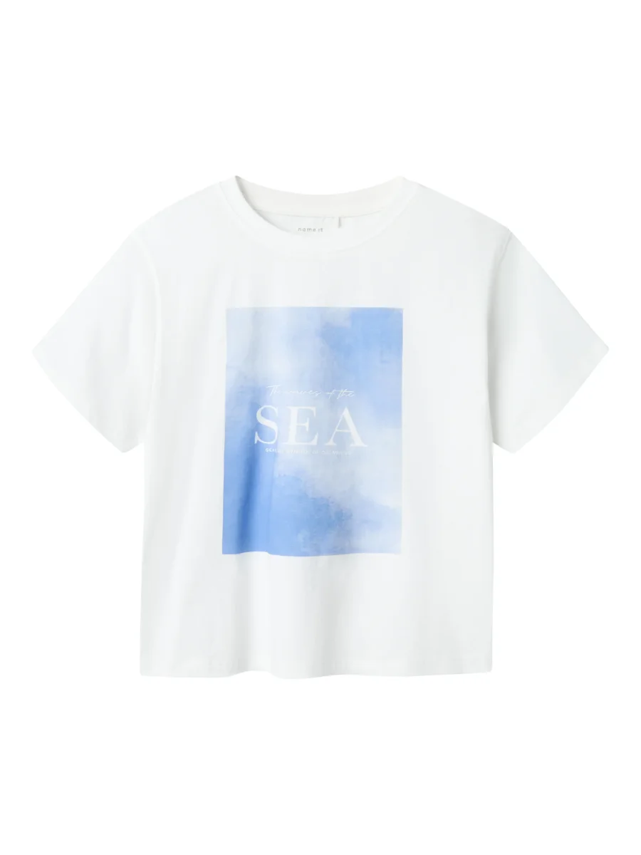 Vit Kortärmad T-shirt - Bild 2