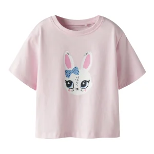 Kortärmad Rosa T-shirt Kanin