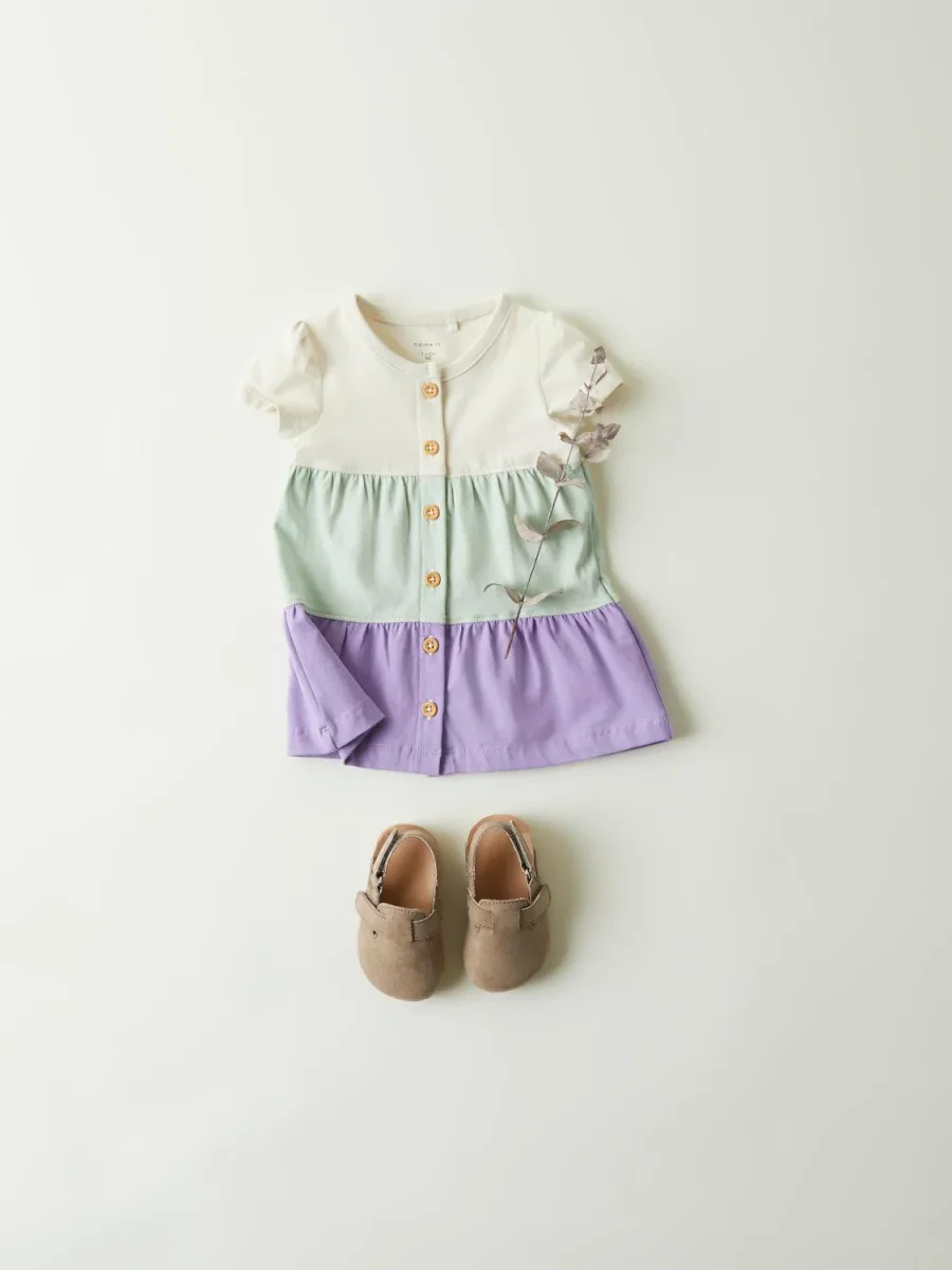 Baby Klänning Blockfärgad - Bild 6