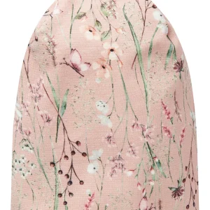 Rosa Tunn Mössa Blommig