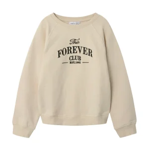 Beige Crewneck Sweat Tröja