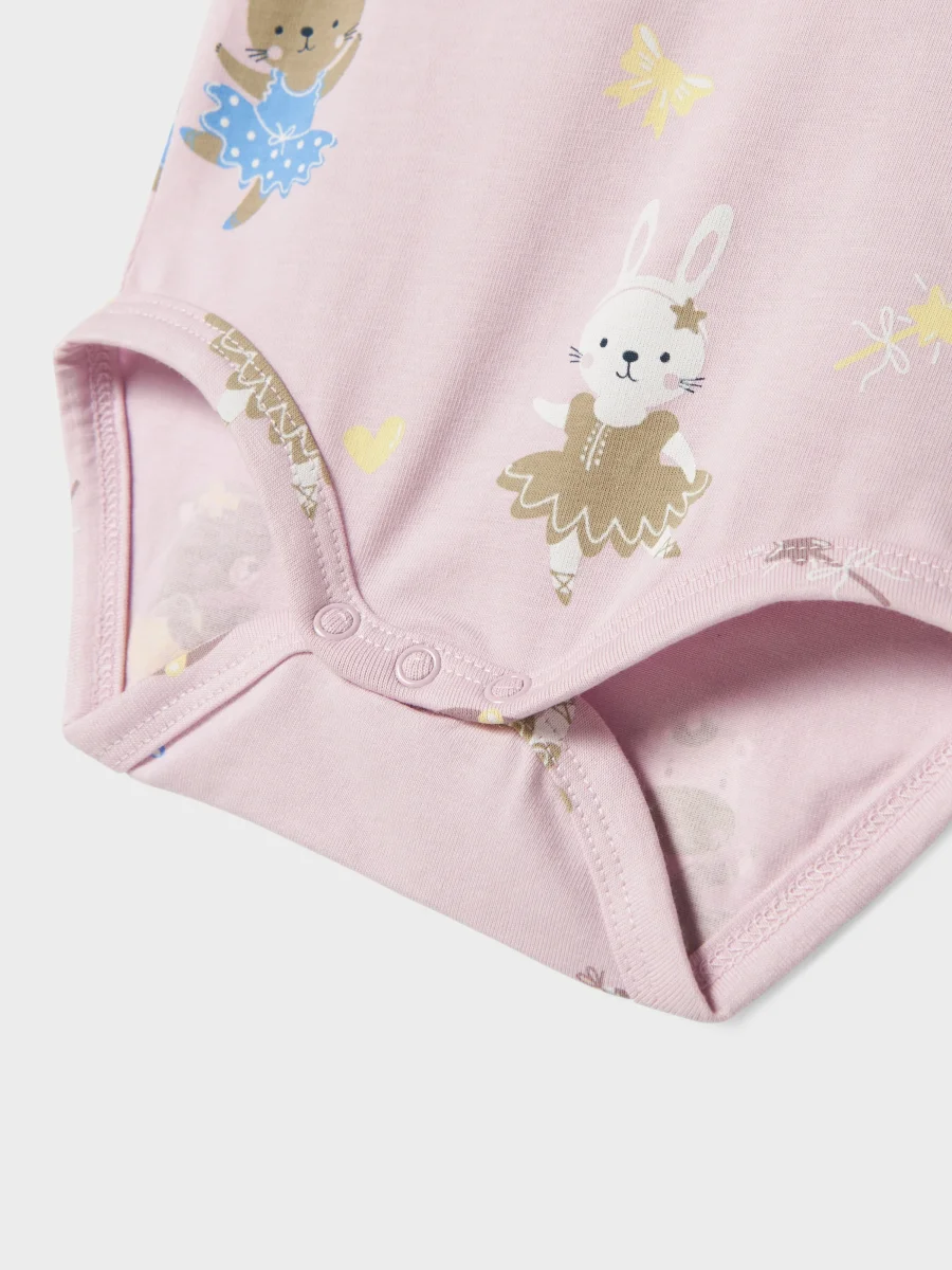 Rosa Baby Body Kaniner - Bild 4