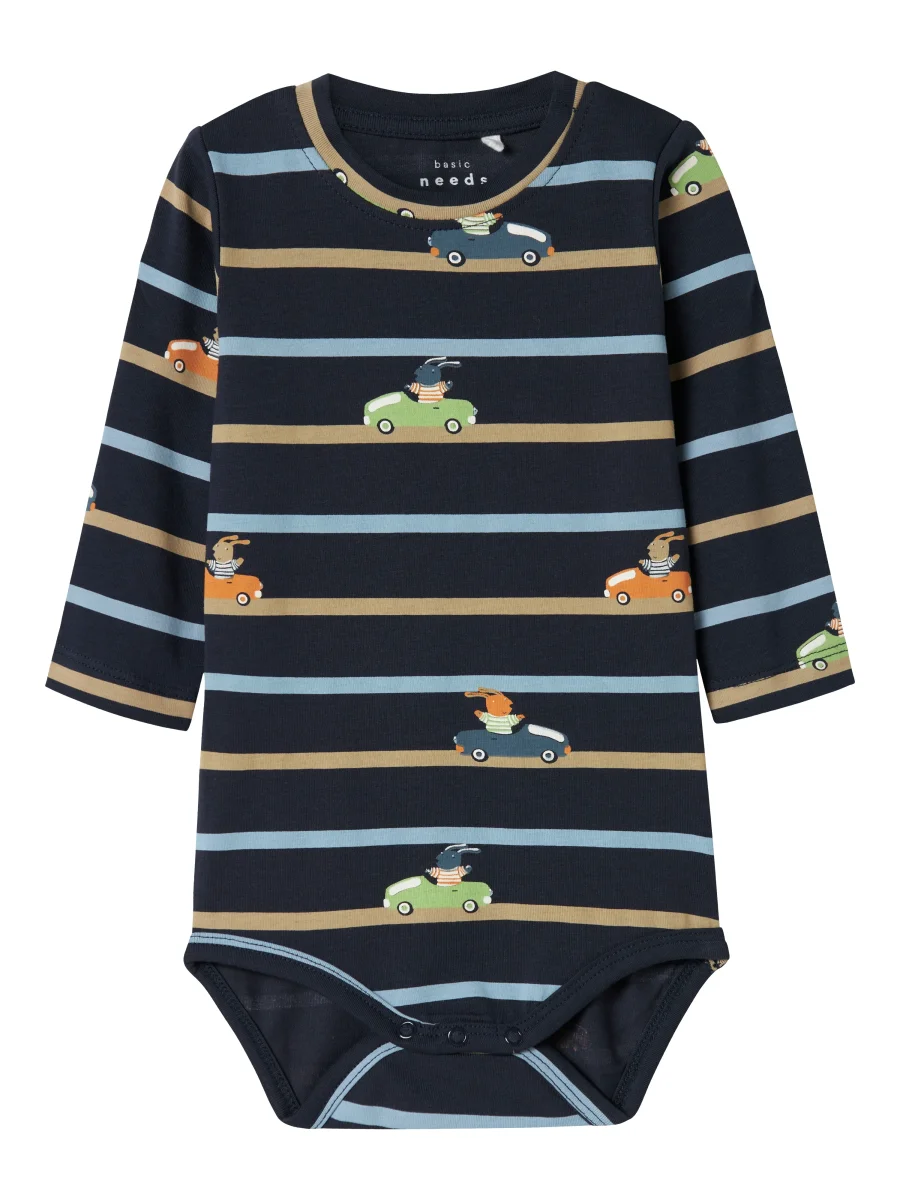 Baby Body Djur Ränder