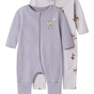 2-pack Pyjamas fot/utan fot