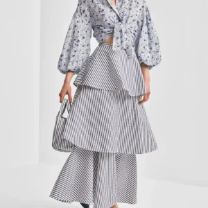 By Timo Kjol Seersucker Flounce