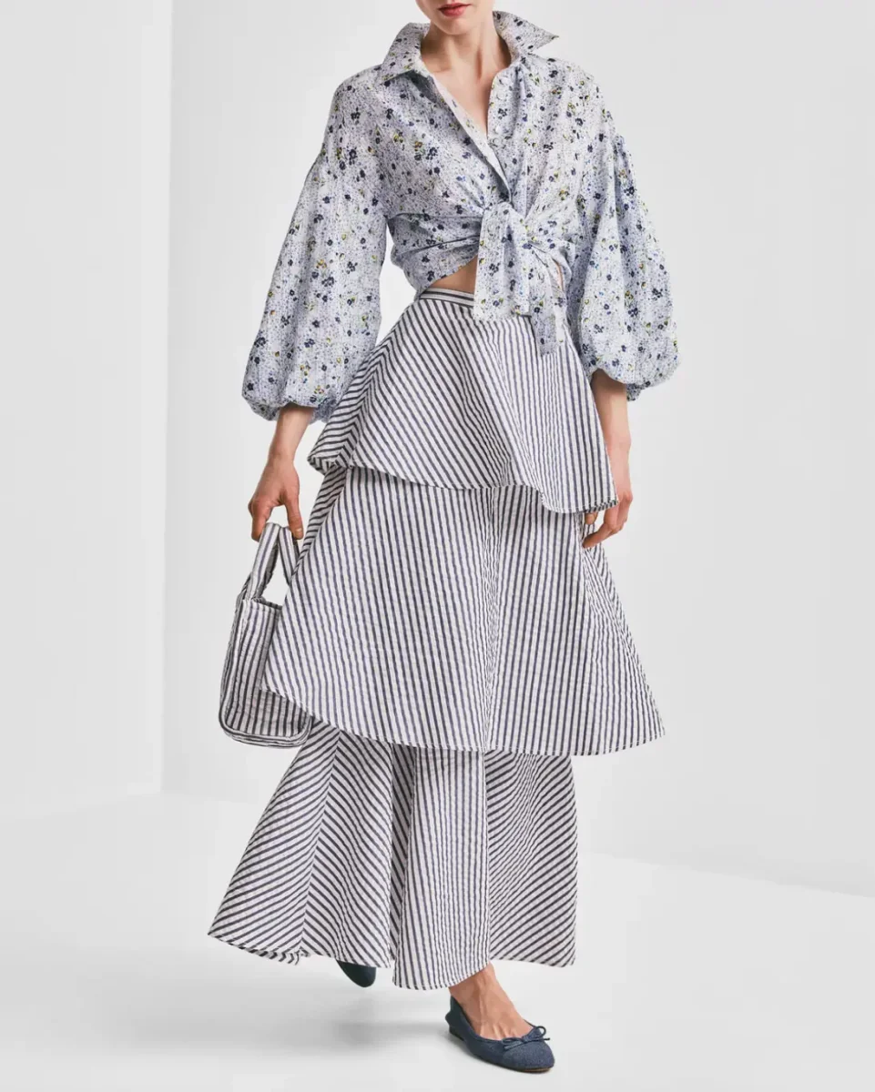 By Timo Kjol Seersucker Flounce