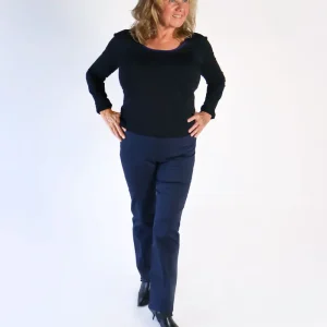 Marinblå byxa från Laurie 101198