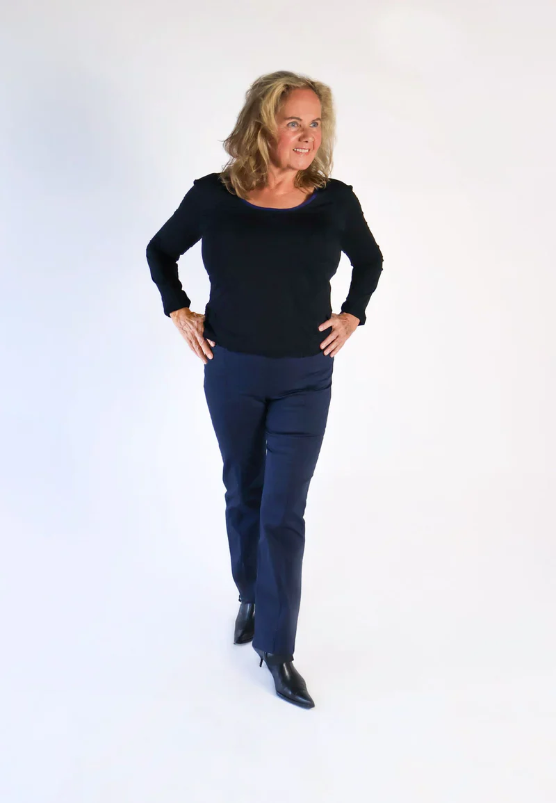 Marinblå byxa från Laurie 101198 - Bild 2