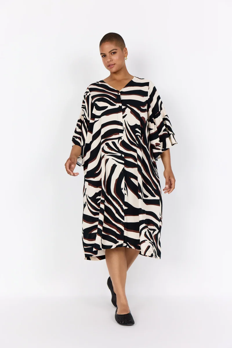 Mönstrad långskjorta/klänning från Wasabi W10696